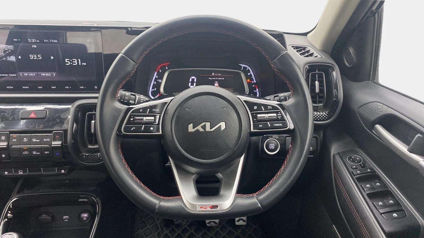 2022 KIA SONET GTX PLUS 1.5, Diesel, Manual, 33,609 km, Steering Wheel Close Up