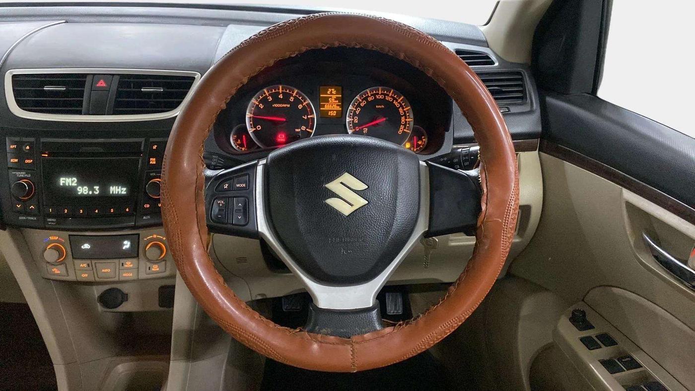 2013 Maruti Swift Dzire ZXI, Petrol, Manual, 66,665 km, Steering Wheel Close Up