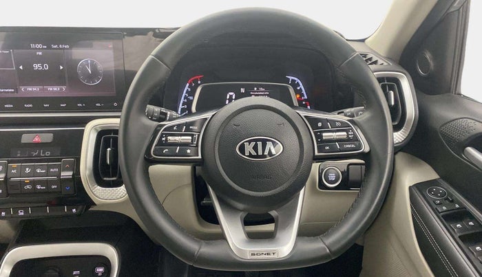 2021 KIA SONET HTX PLUS 1.0 IMT, Petrol, Manual, 41,371 km, Steering Wheel Close Up