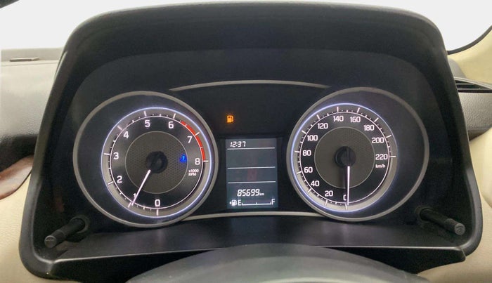 2017 Maruti Dzire VXI, Petrol, Manual, 85,699 km, Odometer Image