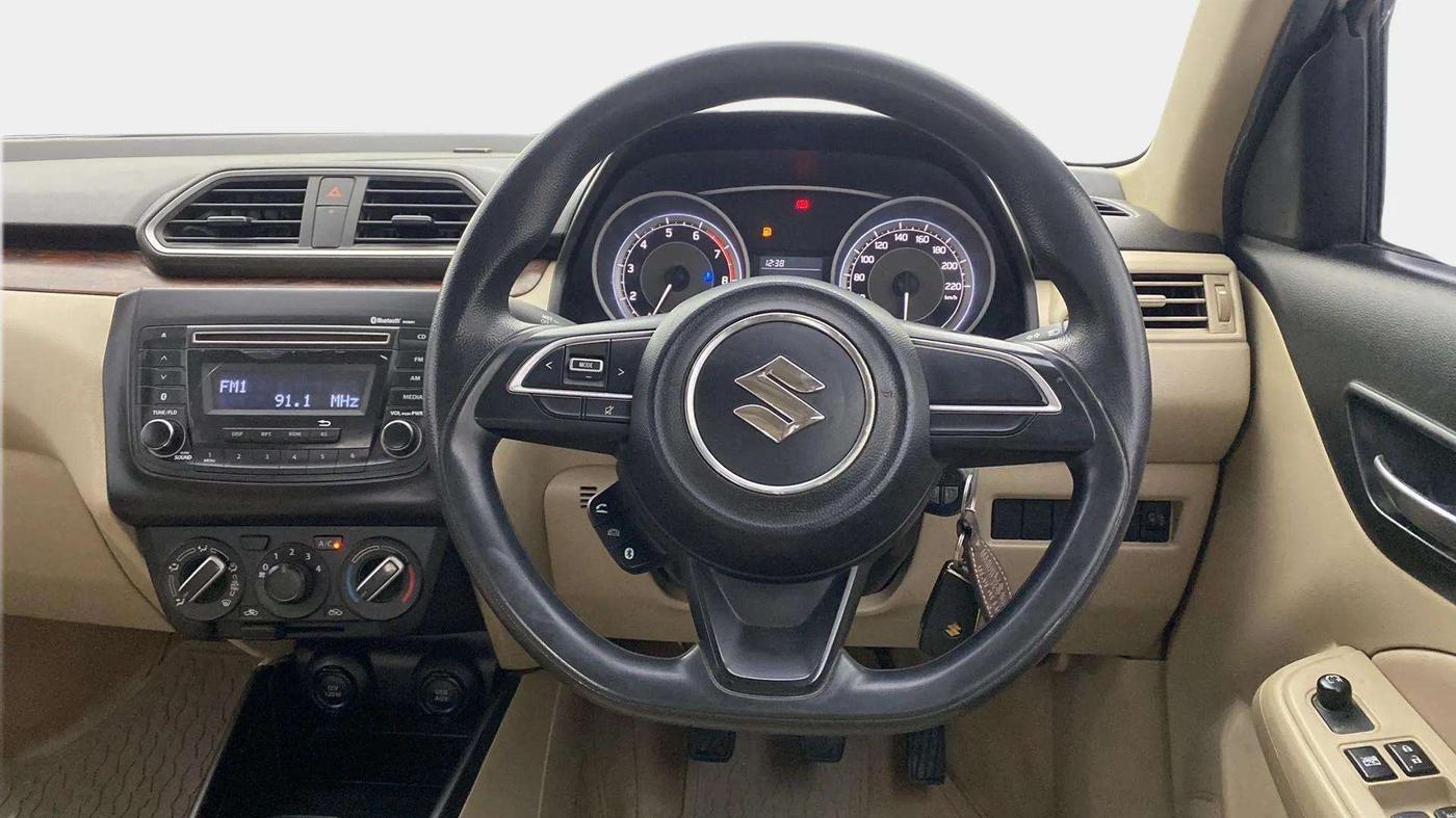 2017 Maruti Dzire VXI, Petrol, Manual, 85,854 km, Steering Wheel Close Up