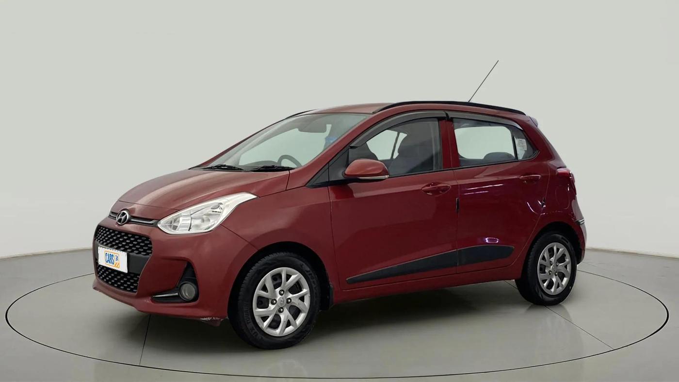 2018 Hyundai Grand i10 SPORTZ 1.2 KAPPA VTVT, Petrol, Manual, 63,703 km, Left Front Diagonal