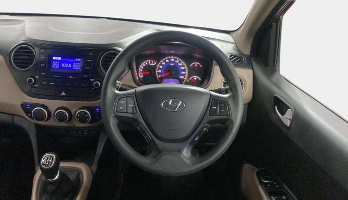 2016 Hyundai Grand i10 SPORTZ 1.2 KAPPA VTVT, Petrol, Manual, 55,422 km, Steering Wheel Close Up