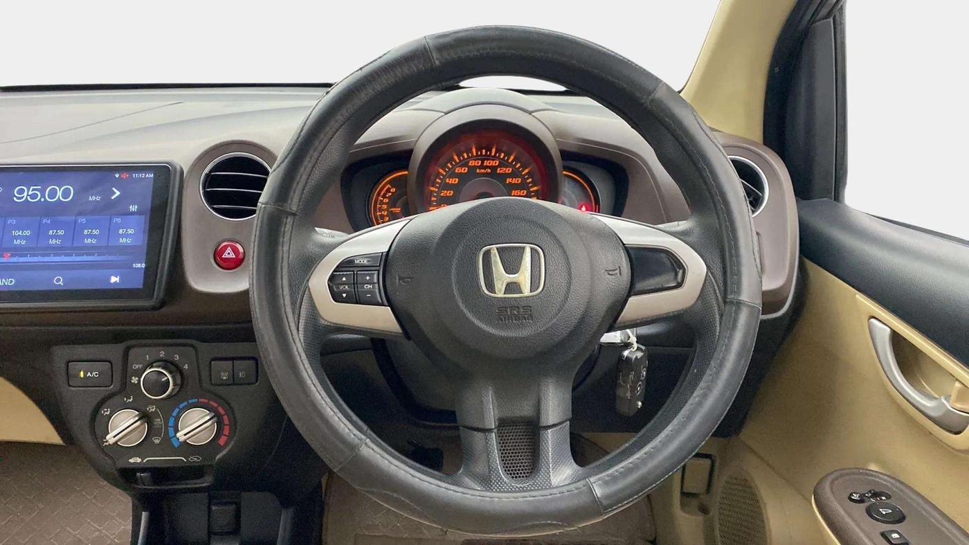 2013 Honda Amaze 1.2L I-VTEC VX, Petrol, Manual, 82,921 km, Steering Wheel Close Up