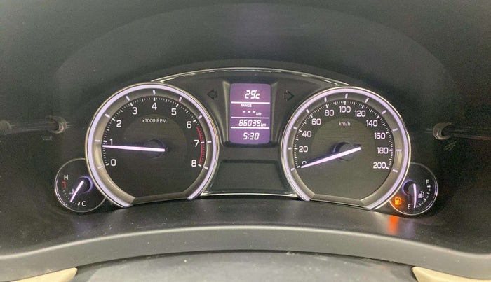 2017 Maruti Ciaz ALPHA 1.4 PETROL, Petrol, Manual, 86,019 km, Odometer Image