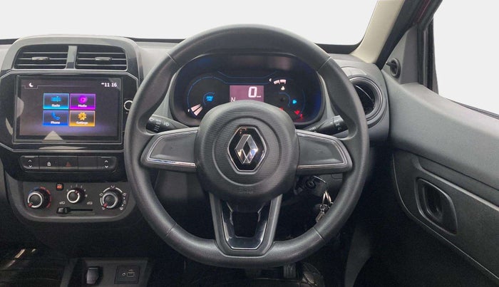 2021 Renault Kwid RXT 1.0 AMT (O), Petrol, Automatic, 63,757 km, Steering Wheel Close Up