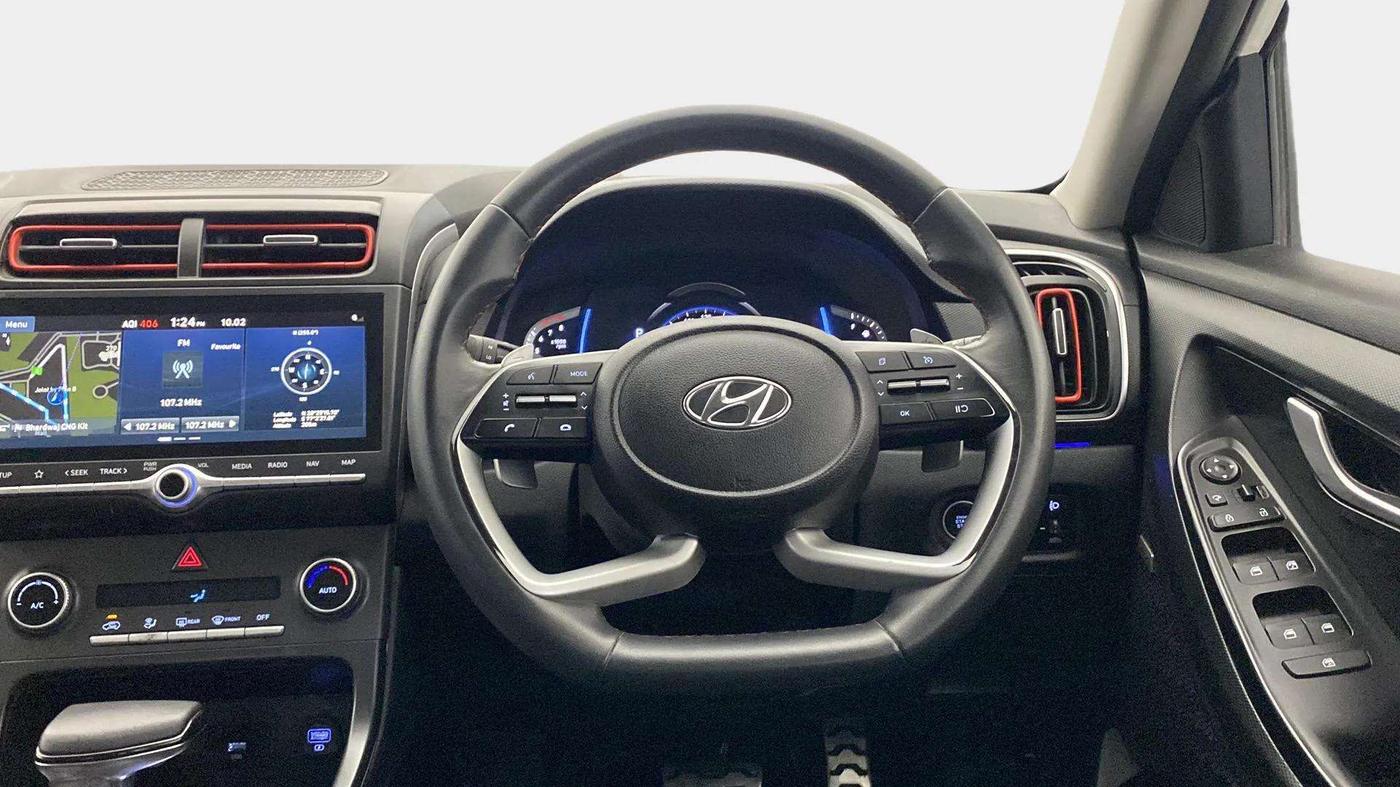 2021 Hyundai Creta SX (O) 1.4 TURBO DCT, Petrol, Automatic, 57,208 km, Steering Wheel Close Up