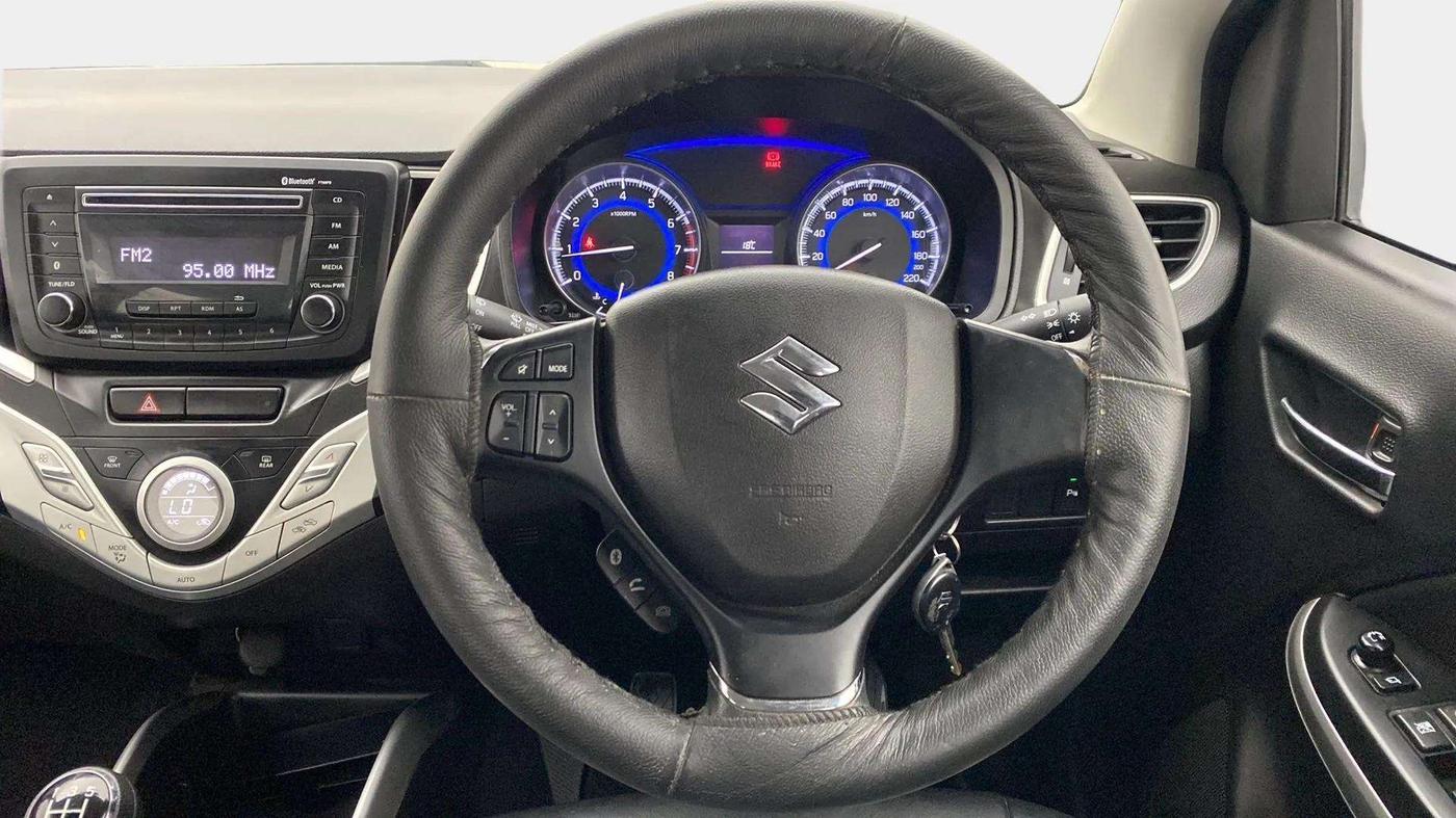 2018 Maruti Baleno DELTA PETROL 1.2, Petrol, Manual, 16,273 km, Steering Wheel Close Up