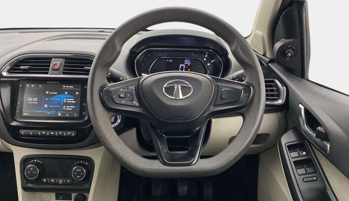 2023 Tata TIGOR XZ PLUS CNG, CNG, Manual, 43,616 km, Steering Wheel Close Up