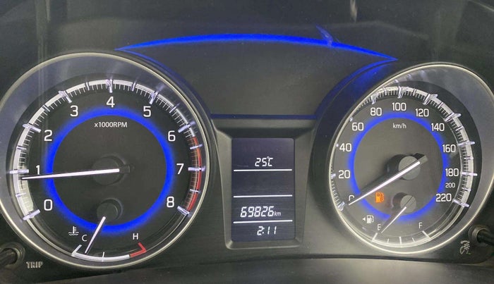 2017 Maruti Baleno DELTA PETROL 1.2, Petrol, Manual, 69,883 km, Odometer Image