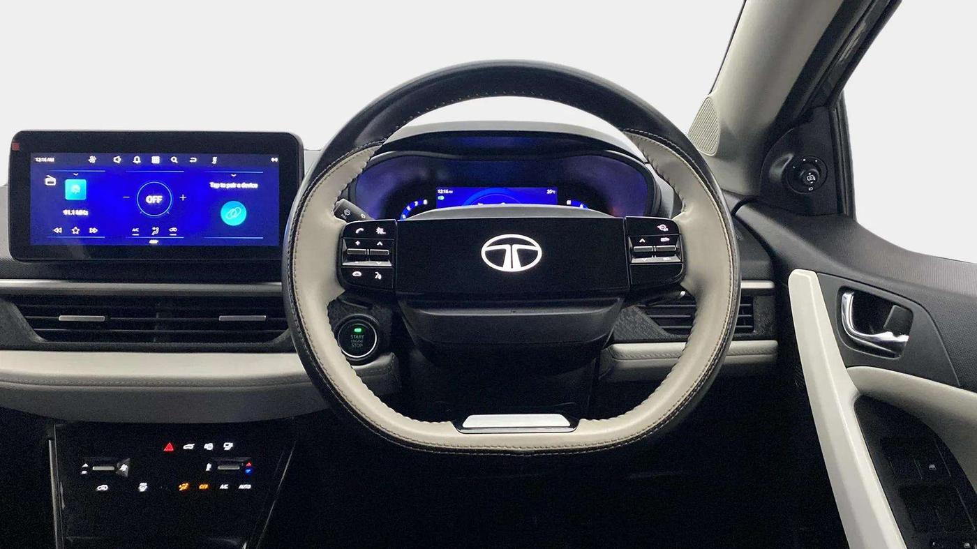 2023 Tata NEXON CREATIVE PLUS S 1.2 REVOTRON 7 DCA, Petrol, Automatic, 12,811 km, Steering Wheel Close Up