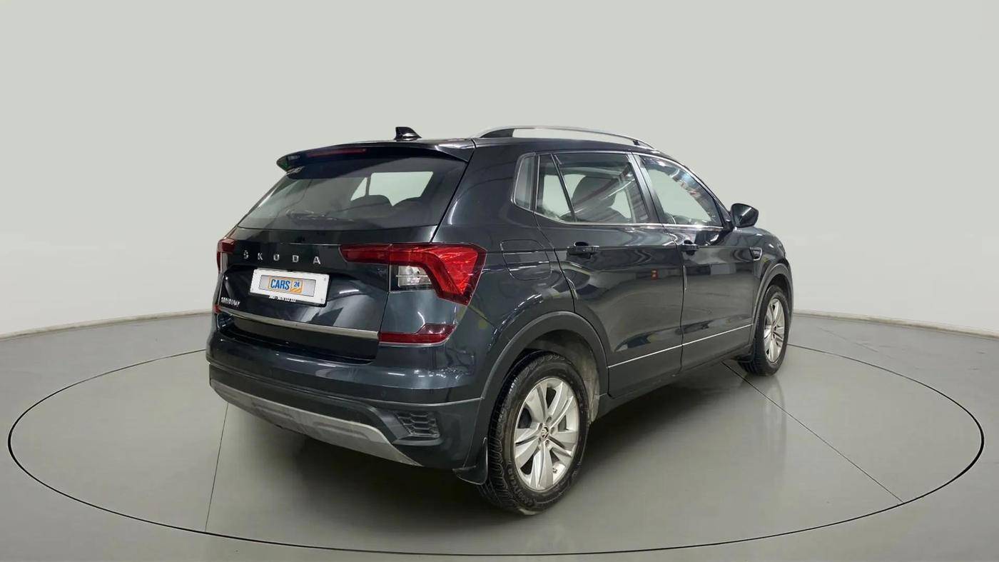 2022 Skoda KUSHAQ AMBITION 1.0L TSI AT, Petrol, Automatic, 17,566 km, Right Back Diagonal