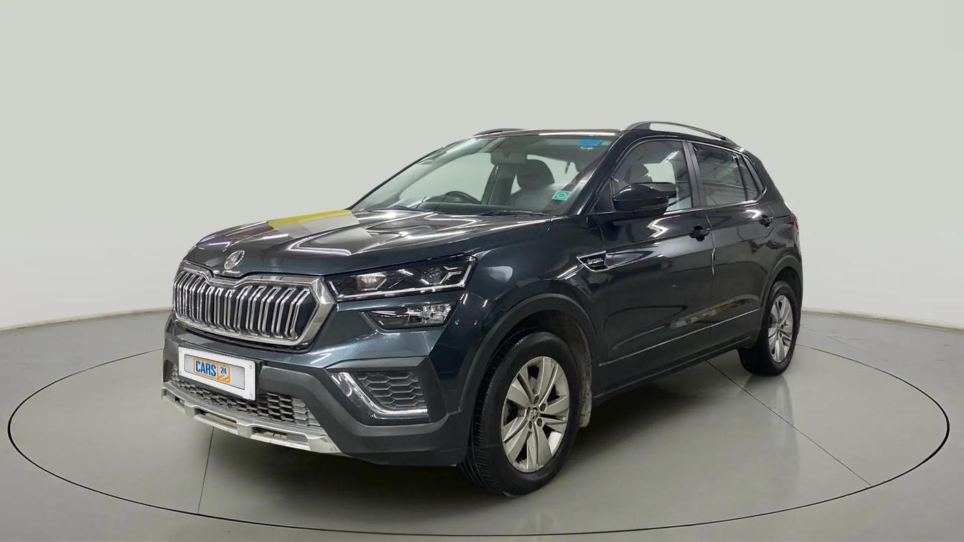 2022 Skoda KUSHAQ AMBITION 1.0L TSI AT, Petrol, Automatic, 17,566 km, Left Front Diagonal