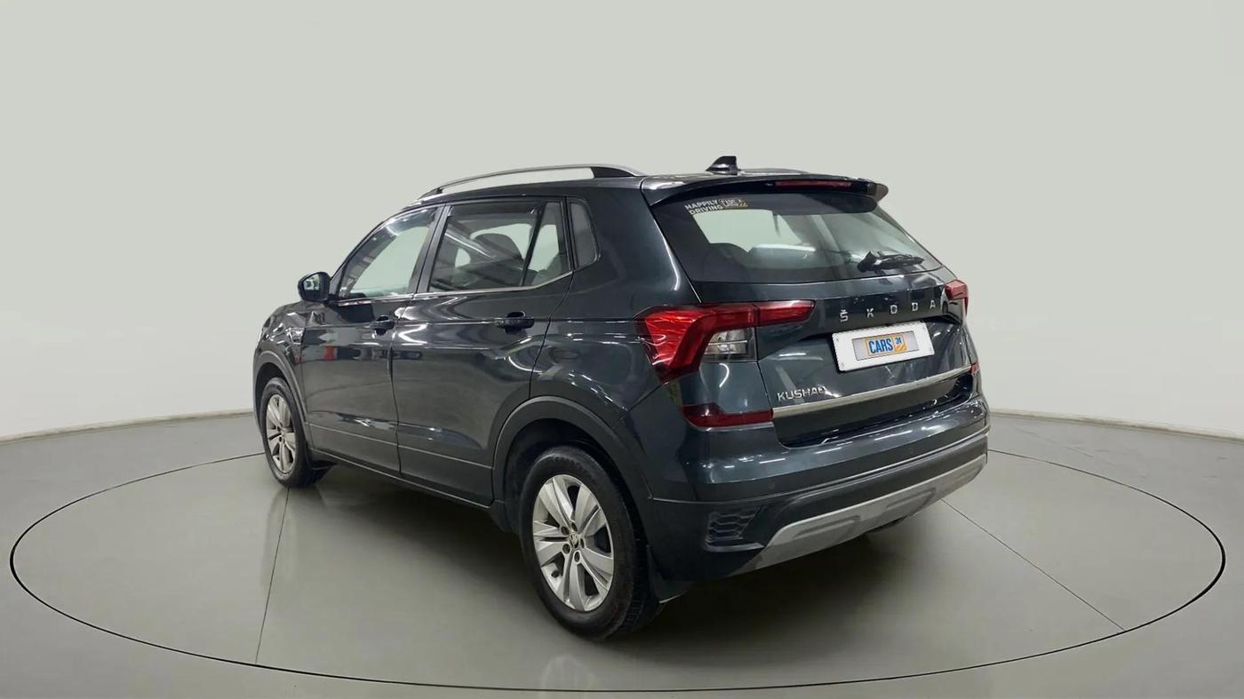 2022 Skoda KUSHAQ AMBITION 1.0L TSI AT, Petrol, Automatic, 17,566 km, Left Back Diagonal