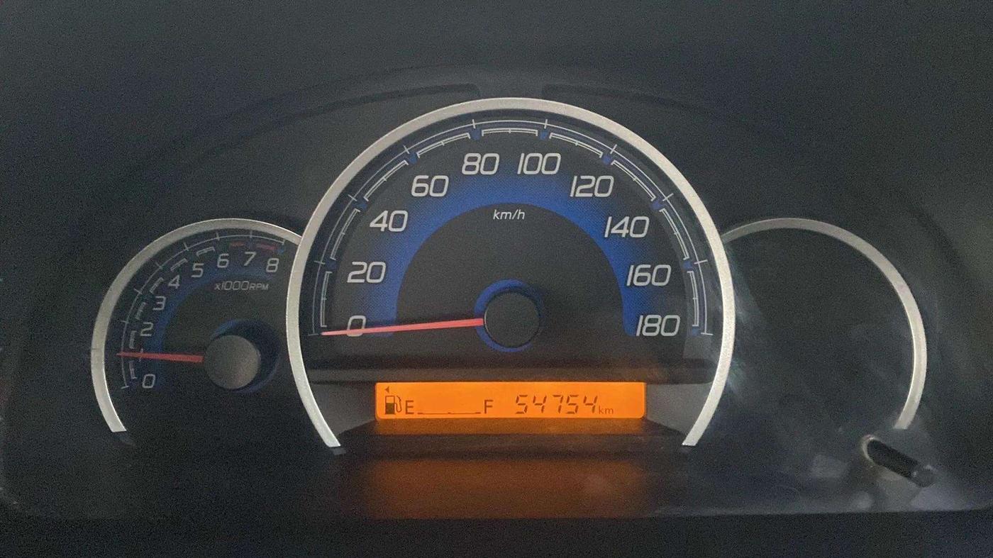2018 Maruti Wagon R 1.0 VXI, Petrol, Manual, 54,775 km, Odometer Image