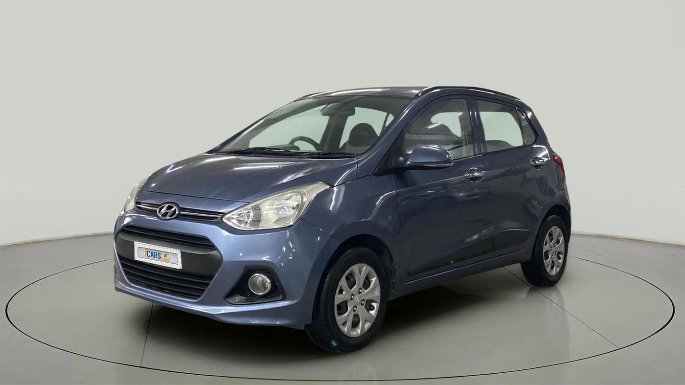 2014 Hyundai Grand i10 SPORTZ 1.2 KAPPA VTVT, Petrol, Manual, 77,722 km, Left Front Diagonal
