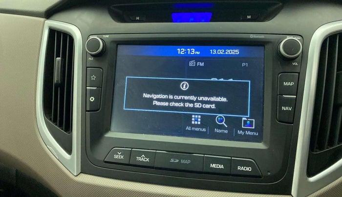 2019 Hyundai Creta SX AT 1.6 PETROL, Petrol, Automatic, 37,331 km, Infotainment system - GPS Card not working/missing