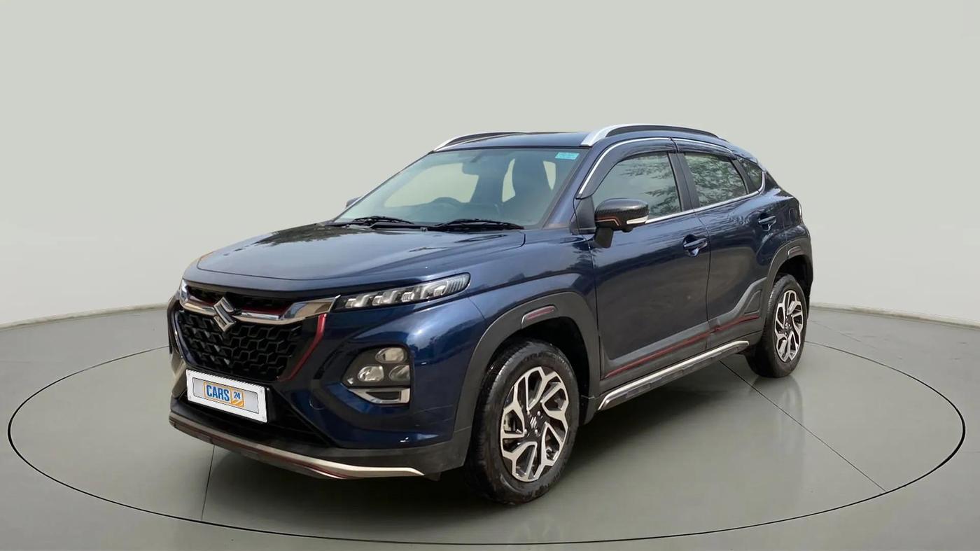 2023 Maruti FRONX ALPHA 1.0L TURBO 6 AT, Petrol, Automatic, 2,848 km, Left Front Diagonal