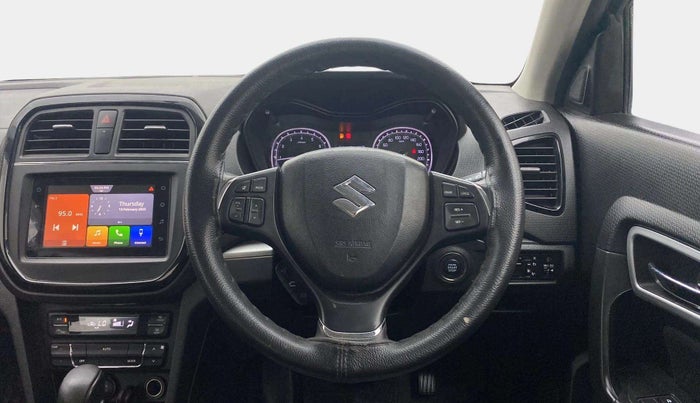 2021 Maruti Vitara Brezza ZXI AT SHVS, Petrol, Automatic, 30,603 km, Steering Wheel Close Up