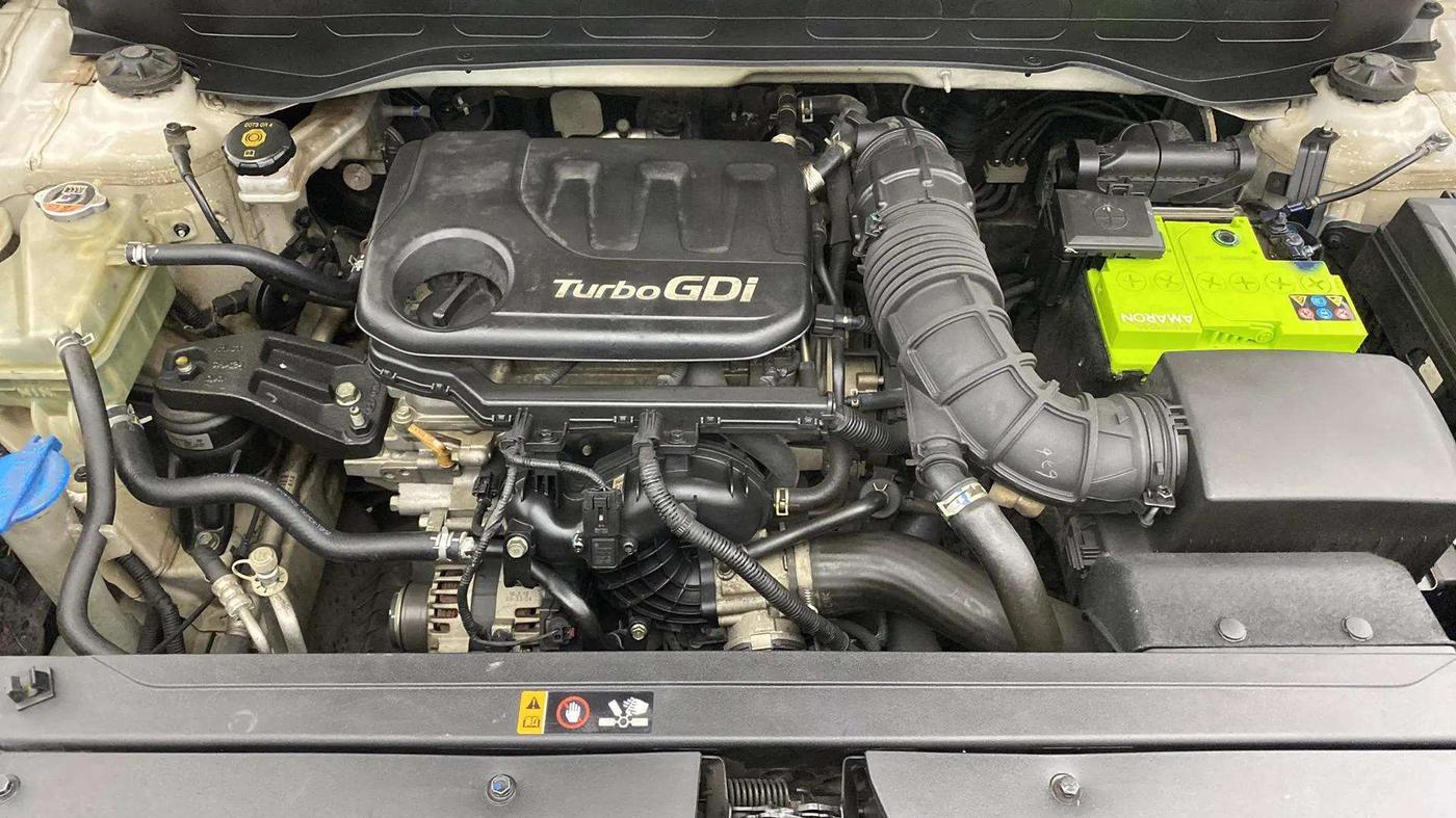 2019 Hyundai VENUE SX PLUS 1.0 TURBO DCT DUAL TONE, Petrol, Automatic, 95,459 km, Engine View