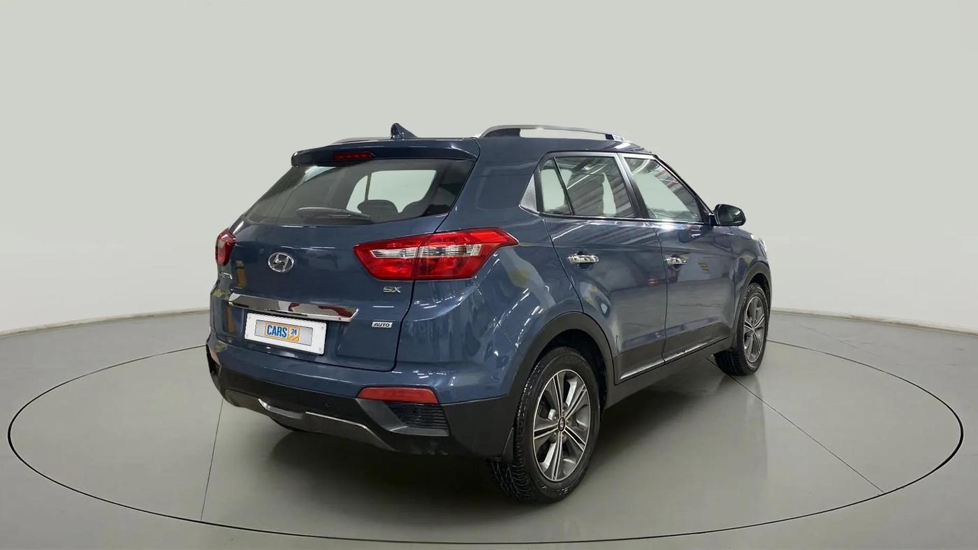 2017 Hyundai Creta SX PLUS AT 1.6 PETROL, Petrol, Automatic, 66,224 km, Right Back Diagonal