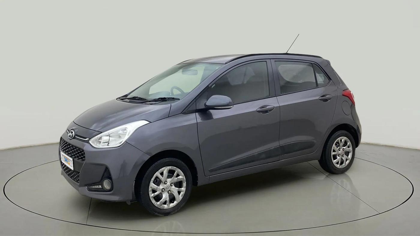 2017 Hyundai Grand i10 SPORTZ (O) 1.2 KAPPA VTVT, Petrol, Manual, 96,178 km, Left Front Diagonal