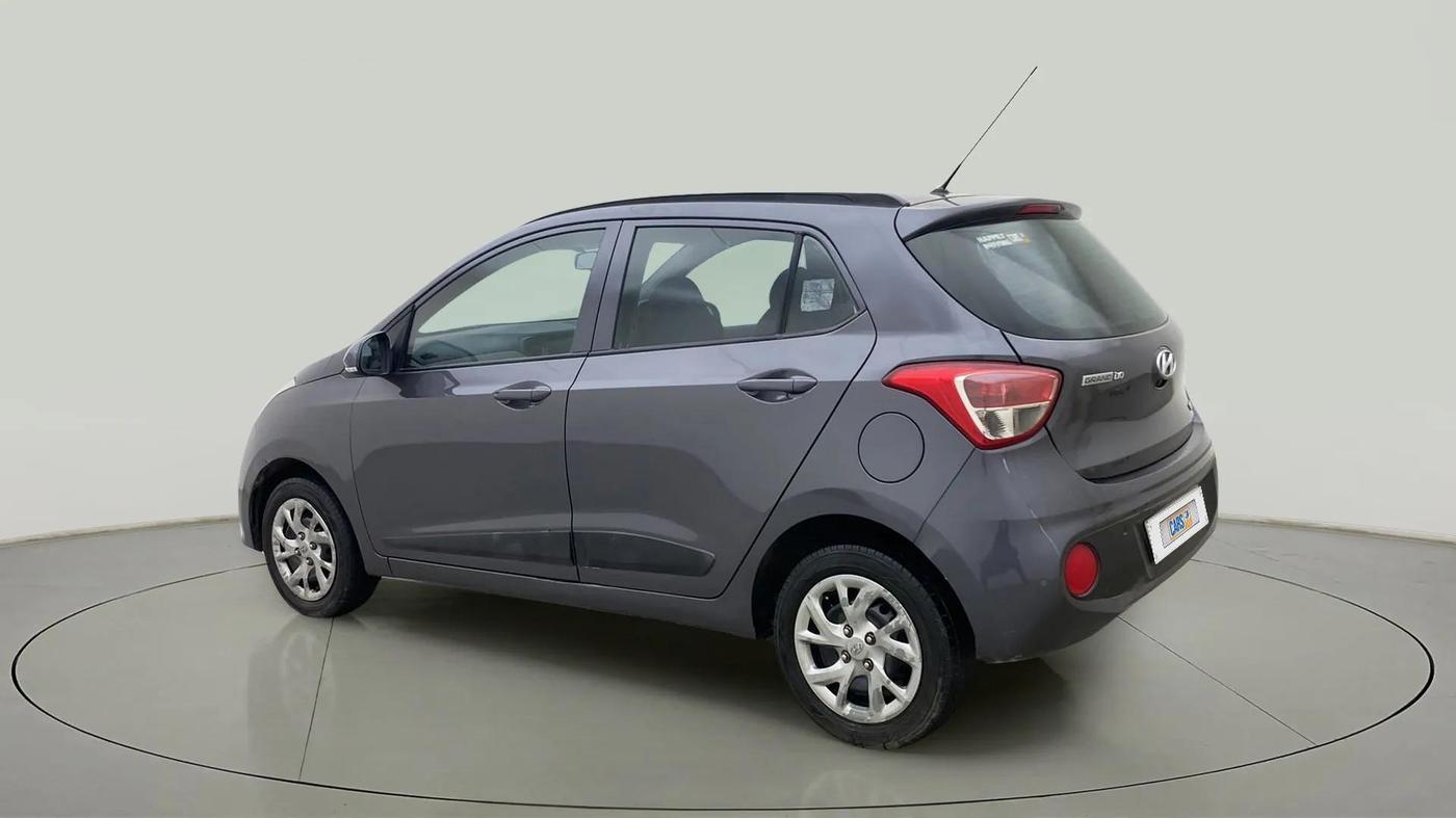 2017 Hyundai Grand i10 SPORTZ (O) 1.2 KAPPA VTVT, Petrol, Manual, 96,178 km, Left Back Diagonal