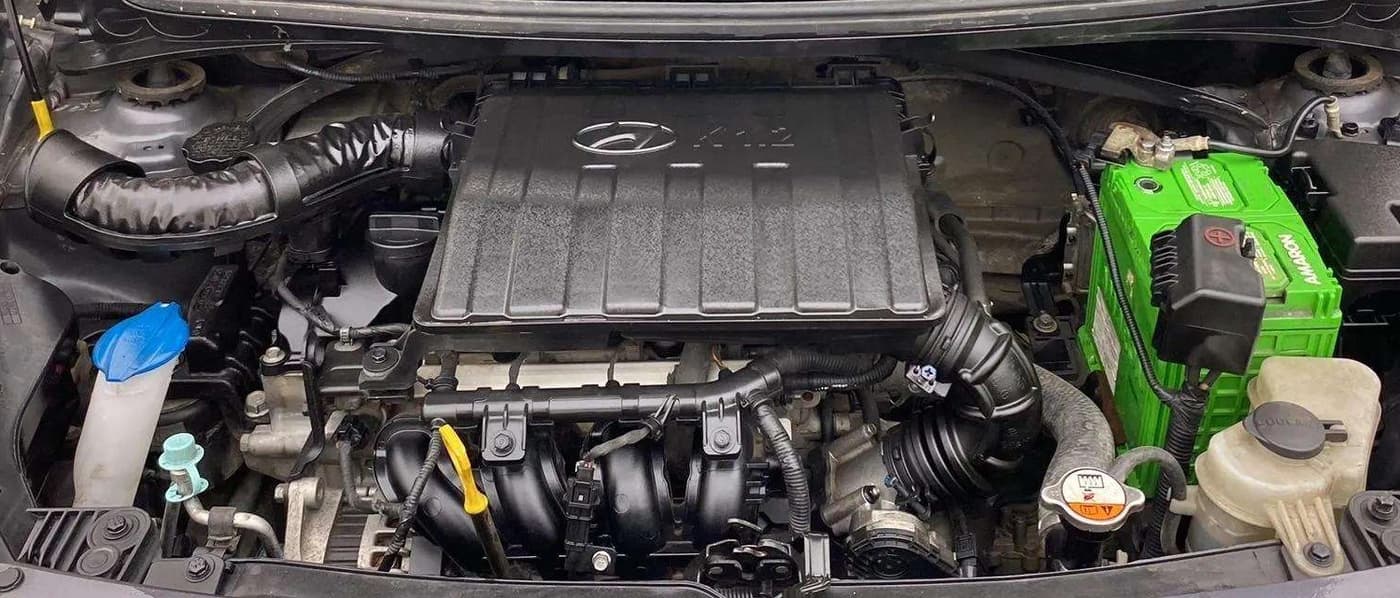 2017 Hyundai Grand i10 SPORTZ (O) 1.2 KAPPA VTVT, Petrol, Manual, 96,178 km, Engine View