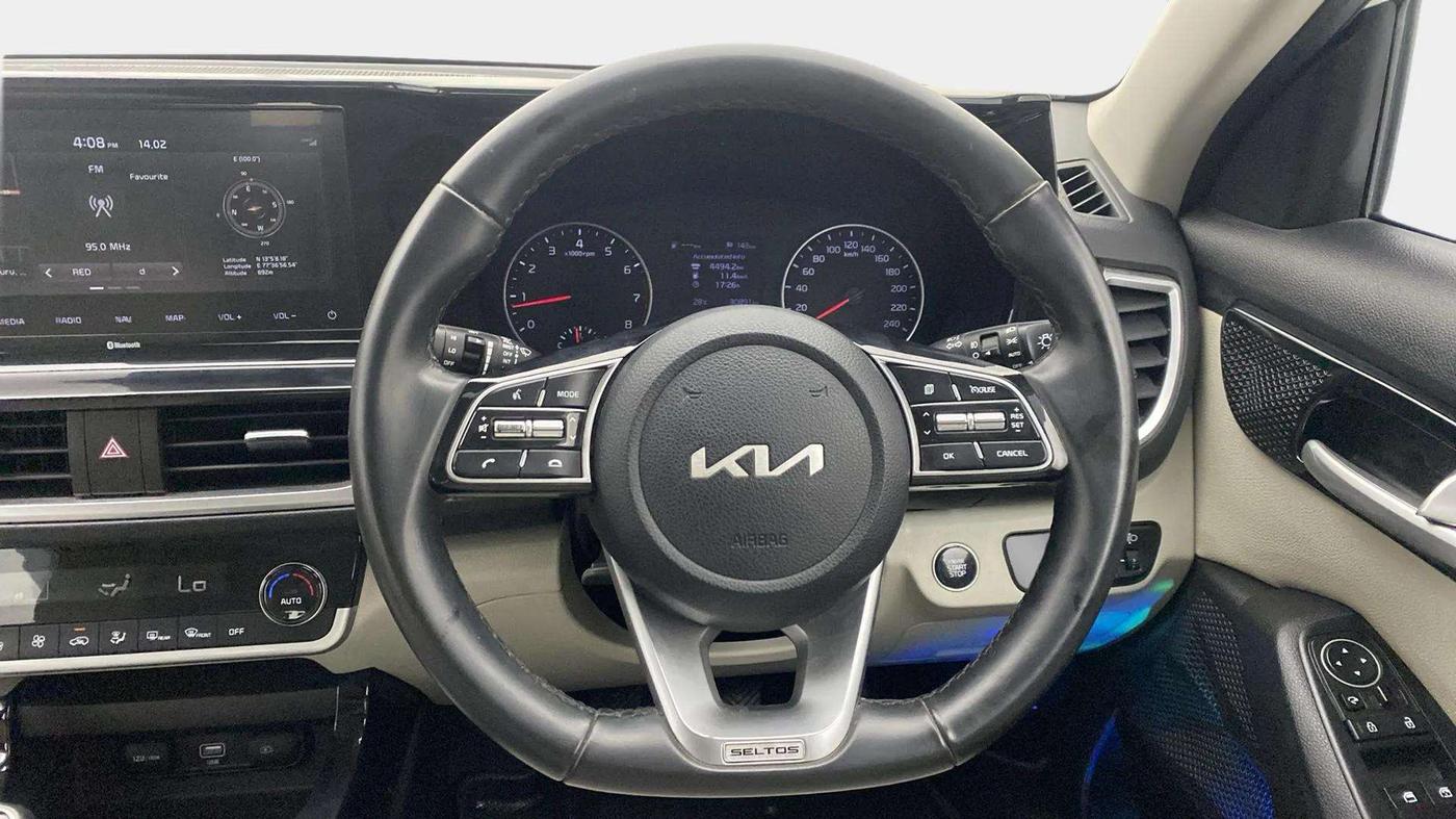 2022 KIA SELTOS HTX 1.5 PETROL, Petrol, Manual, 30,942 km, Steering Wheel Close Up