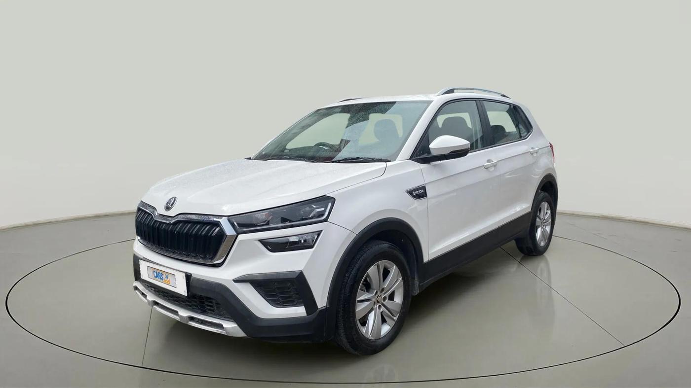 2021 Skoda KUSHAQ AMBITION 1.0L TSI AT, Petrol, Automatic, 35,569 km, Left Front Diagonal
