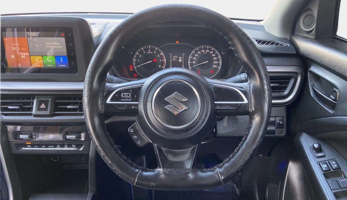 2024 Maruti BREZZA VXI, Petrol, Manual, 5,566 km, Steering Wheel Close Up