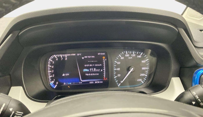 2022 Tata PUNCH CREATIVE  MT, Petrol, Manual, 34,205 km, Odometer Image