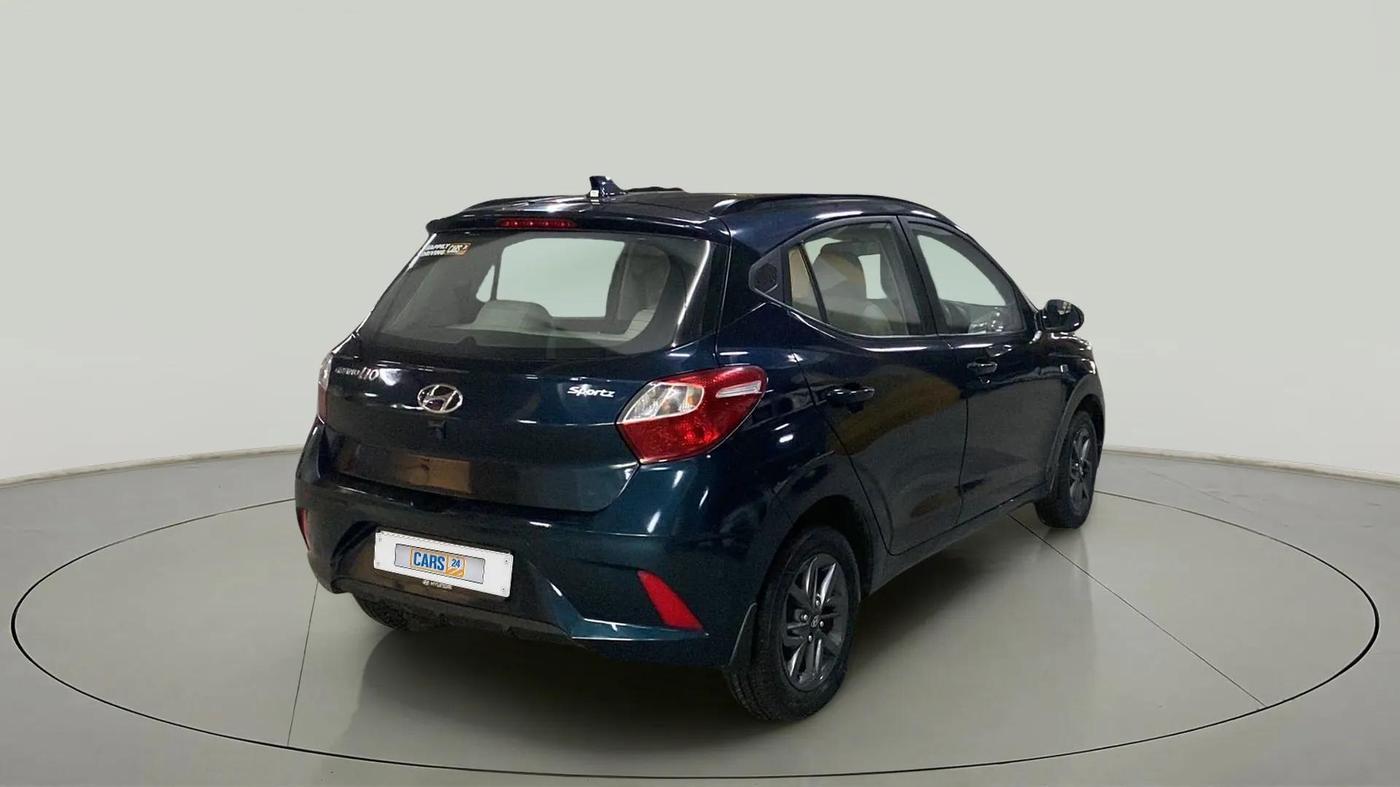 2021 Hyundai GRAND I10 NIOS SPORTZ AMT 1.2 KAPPA VTVT, Petrol, Automatic, 38,796 km, Right Back Diagonal