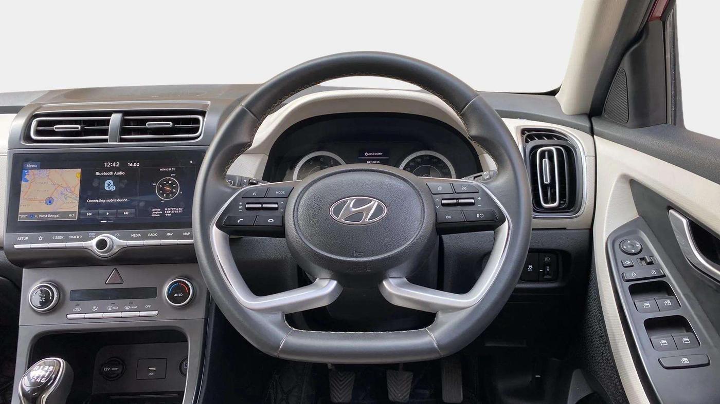 2020 Hyundai Creta SX 1.5 PETROL, Petrol, Manual, 21,938 km, Steering Wheel Close Up
