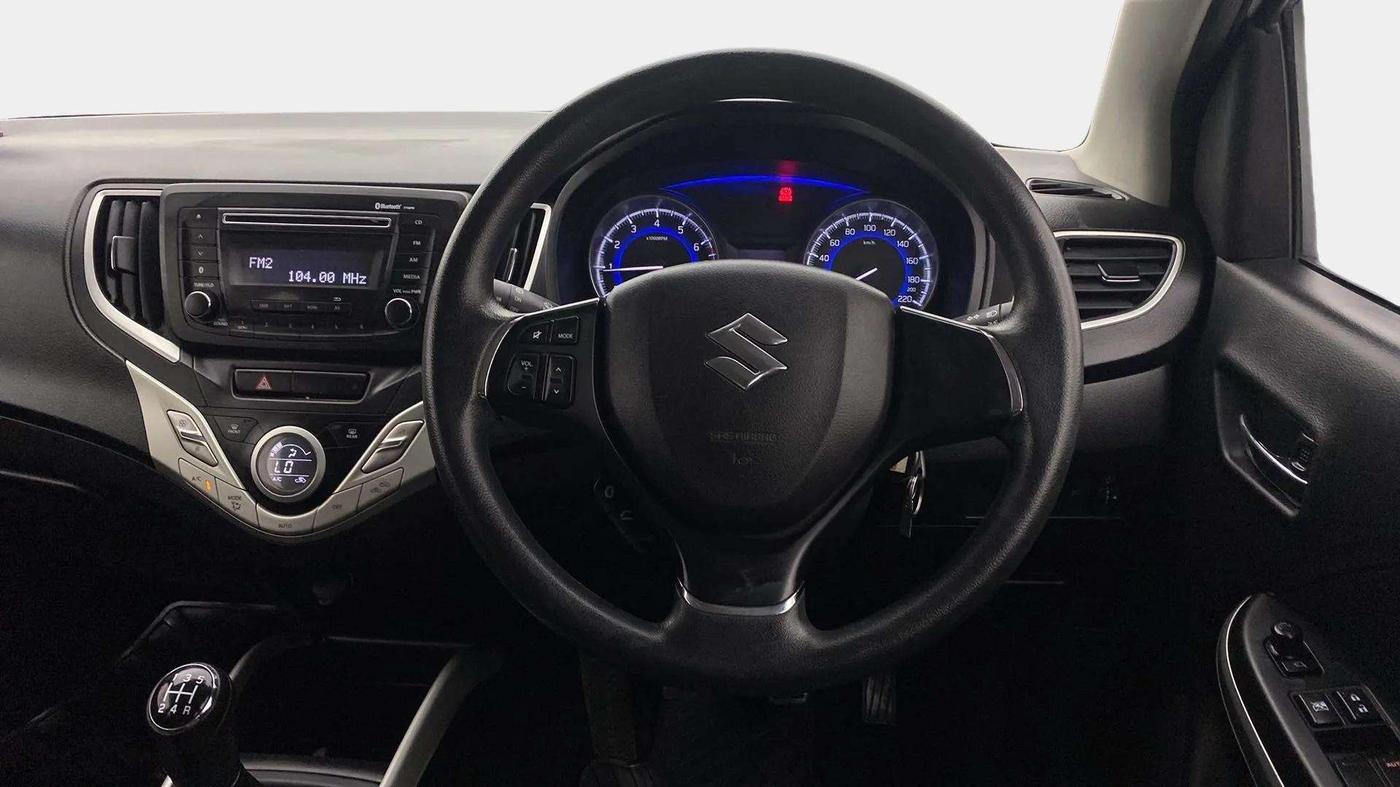 2017 Maruti Baleno DELTA PETROL 1.2, Petrol, Manual, 55,747 km, Steering Wheel Close Up