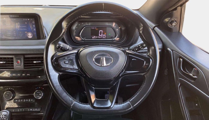 2022 Tata NEXON XZ PLUS PETROL DARK EDITION, Petrol, Manual, 30,830 km, Steering Wheel Close Up