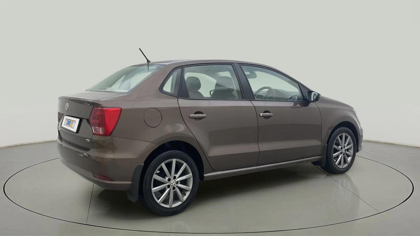 2019 Volkswagen Ameo HIGHLINE PLUS 1.5L AT 16 ALLOY, Diesel, Automatic, 94,461 km, Right Back Diagonal