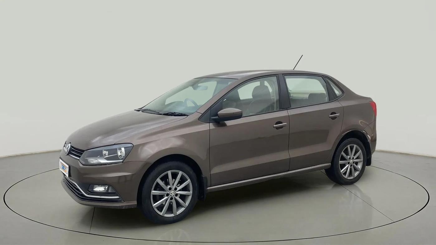 2019 Volkswagen Ameo HIGHLINE PLUS 1.5L AT 16 ALLOY, Diesel, Automatic, 94,461 km, Left Front Diagonal