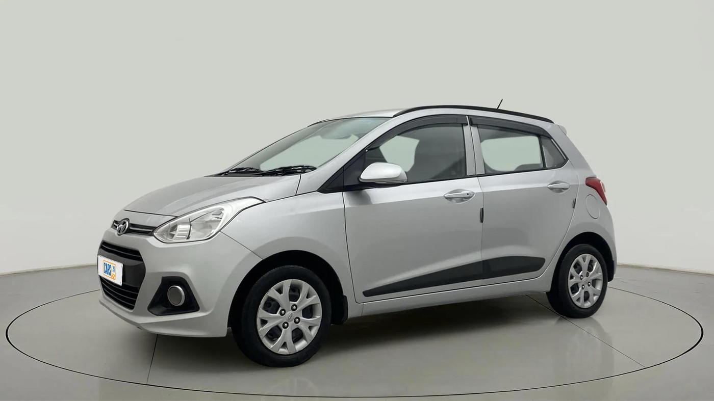 2014 Hyundai Grand i10 SPORTZ 1.2 KAPPA VTVT, Petrol, Manual, 60,744 km, Left Front Diagonal
