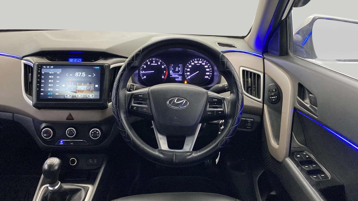 2017 Hyundai Creta E PLUS 1.6 PETROL, Petrol, Manual, 46,203 km, Steering Wheel Close Up