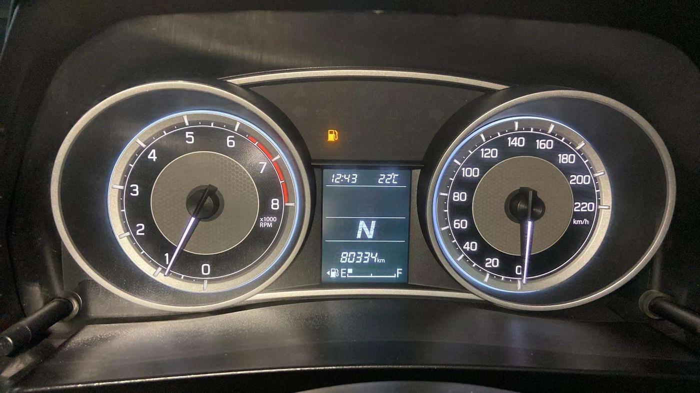 2018 Maruti Dzire ZXI PLUS AMT, Petrol, Automatic, 80,324 km, Odometer Image