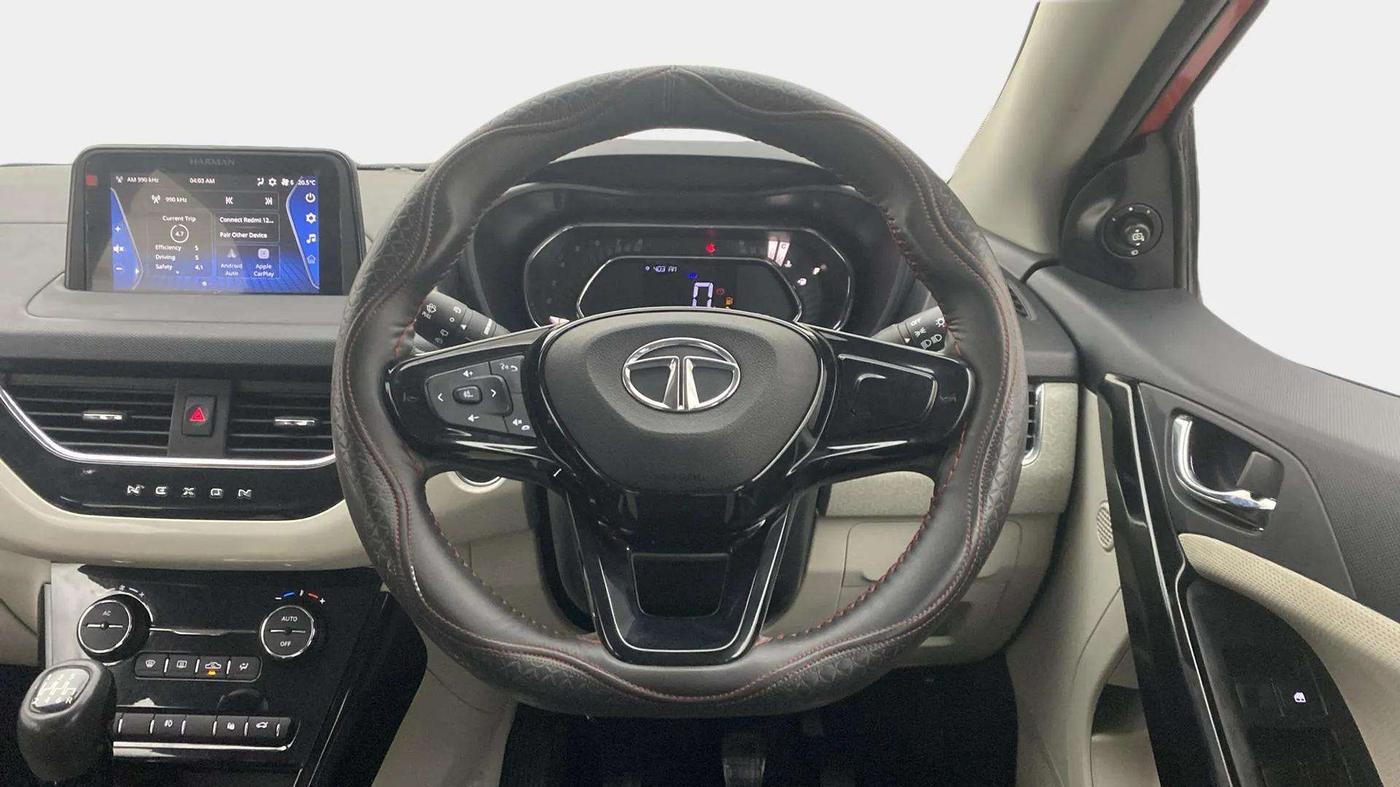 2022 Tata NEXON XZ PLUS PETROL, Petrol, Manual, 19,300 km, Steering Wheel Close Up
