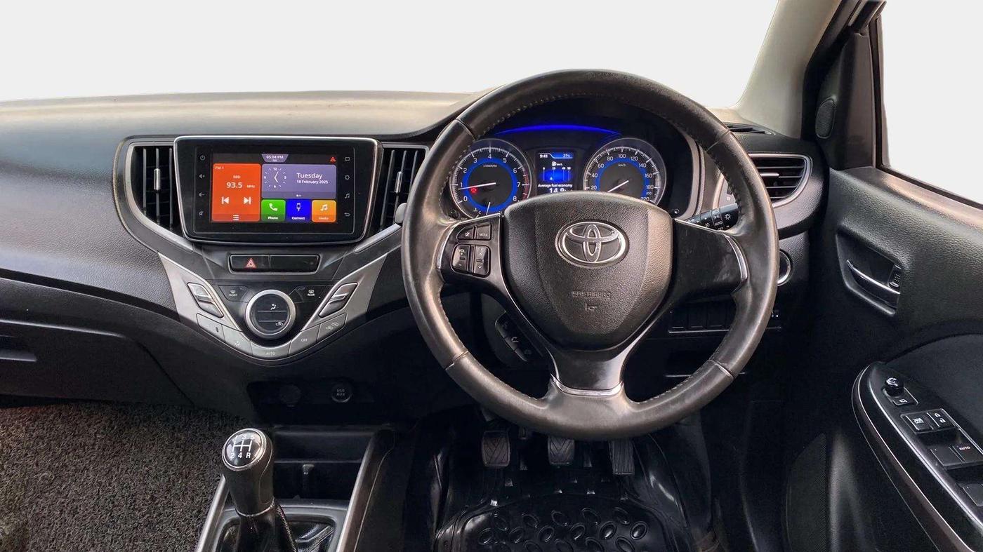 2021 Toyota Glanza V, Petrol, Manual, 61,406 km, Steering Wheel Close Up