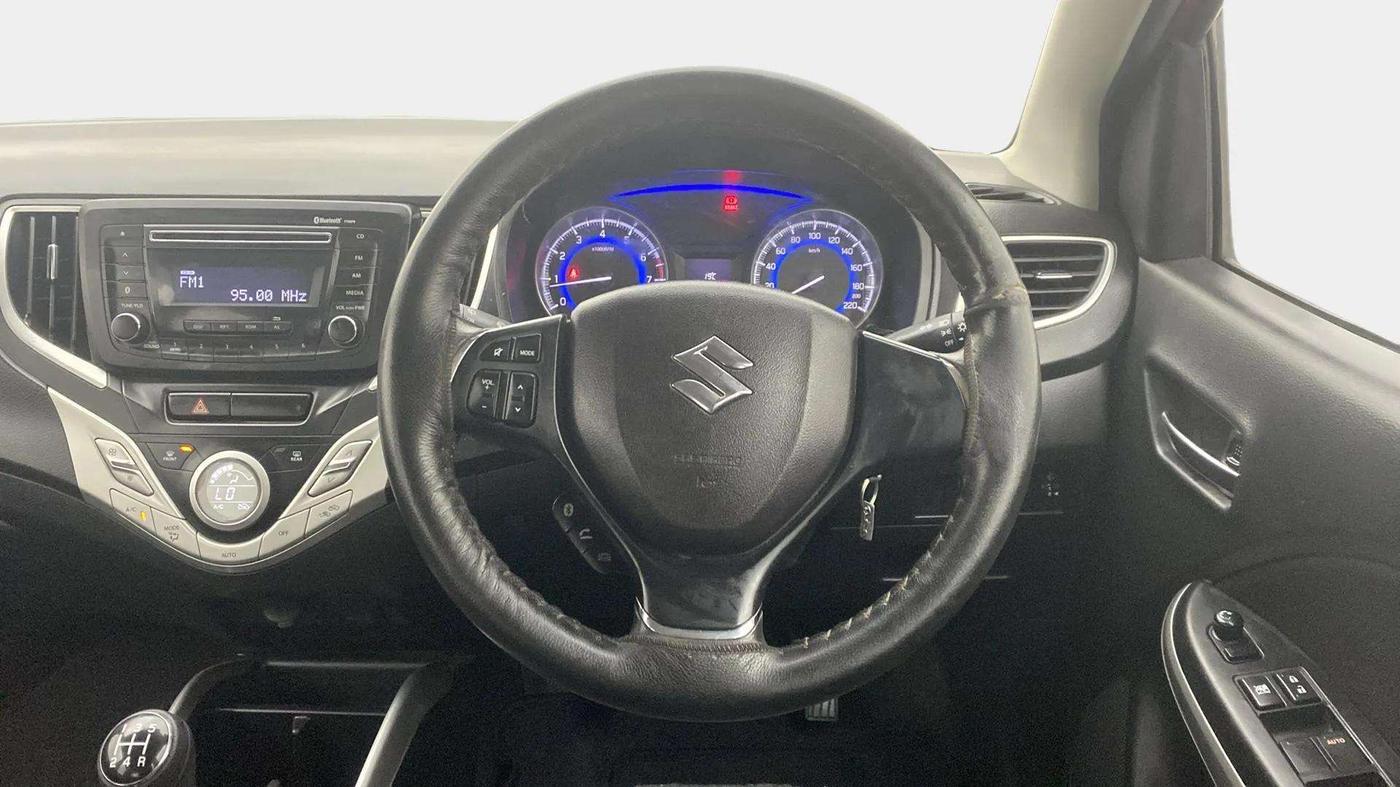 2016 Maruti Baleno DELTA PETROL 1.2, Petrol, Manual, 53,810 km, Steering Wheel Close Up