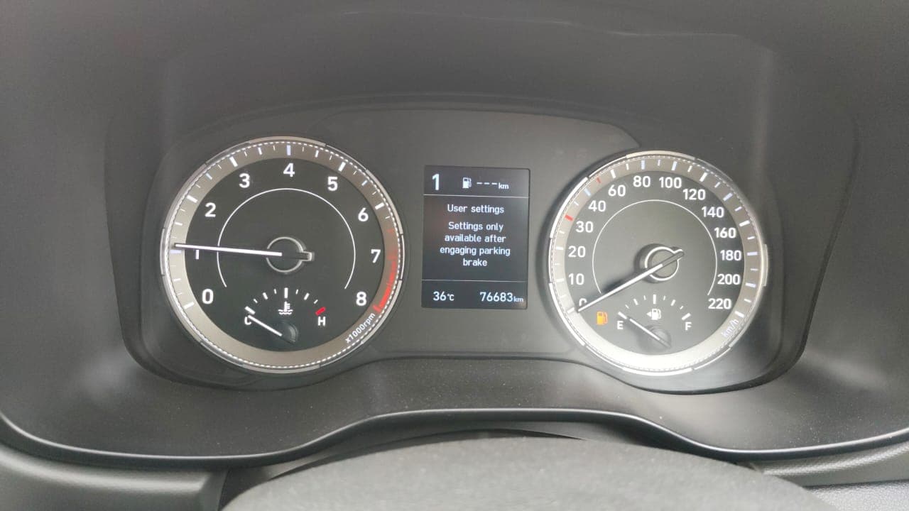 2021 Hyundai VENUE SX 1.0 TURBO IMT, Petrol, Manual, 76,954 km, Odometer Image