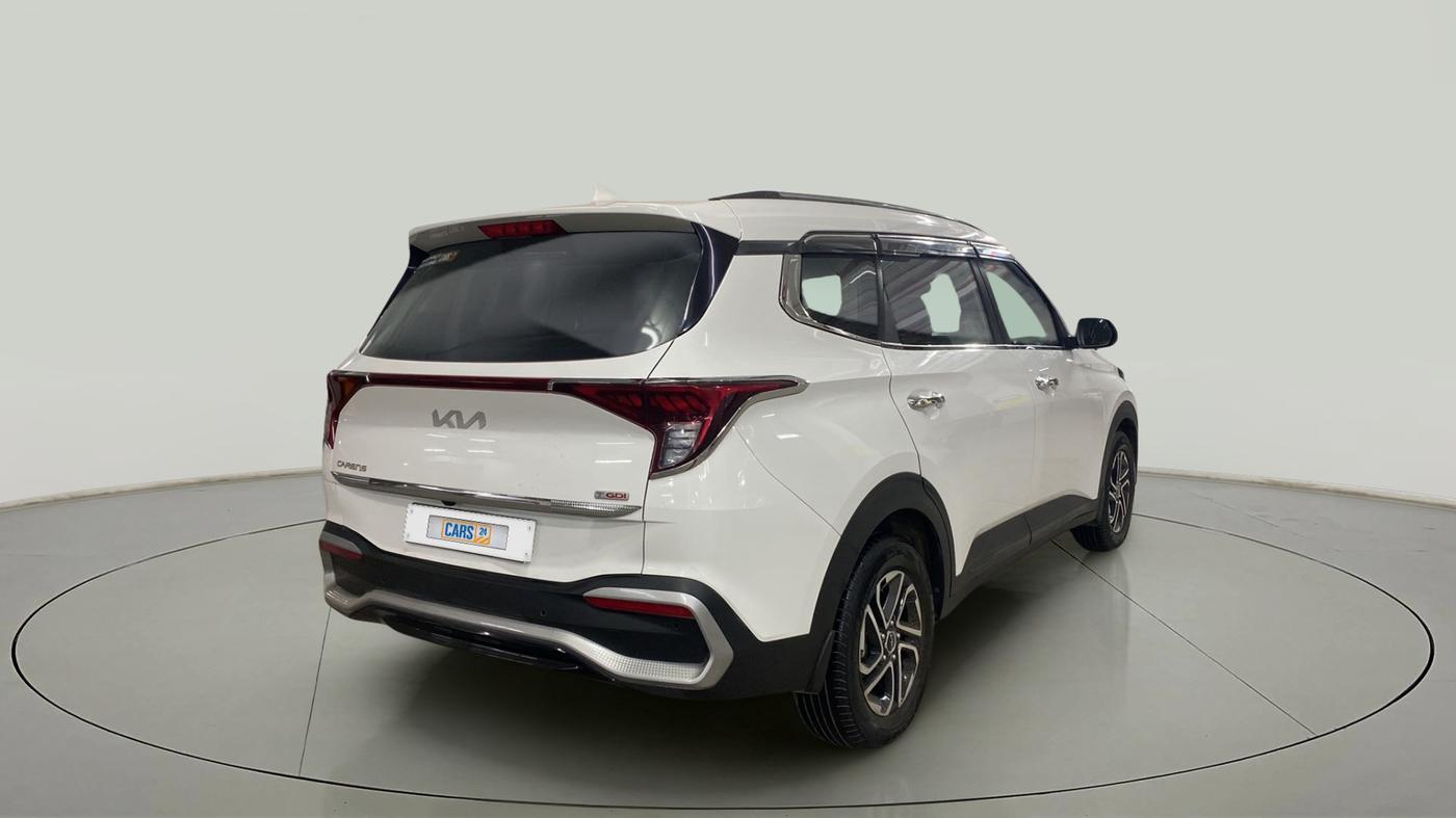 2023 KIA CARENS  PRESTIGE 1.5 TURBO PETROL IMT 7 STR , Petrol, Manual, 26,168 km, Right Back Diagonal