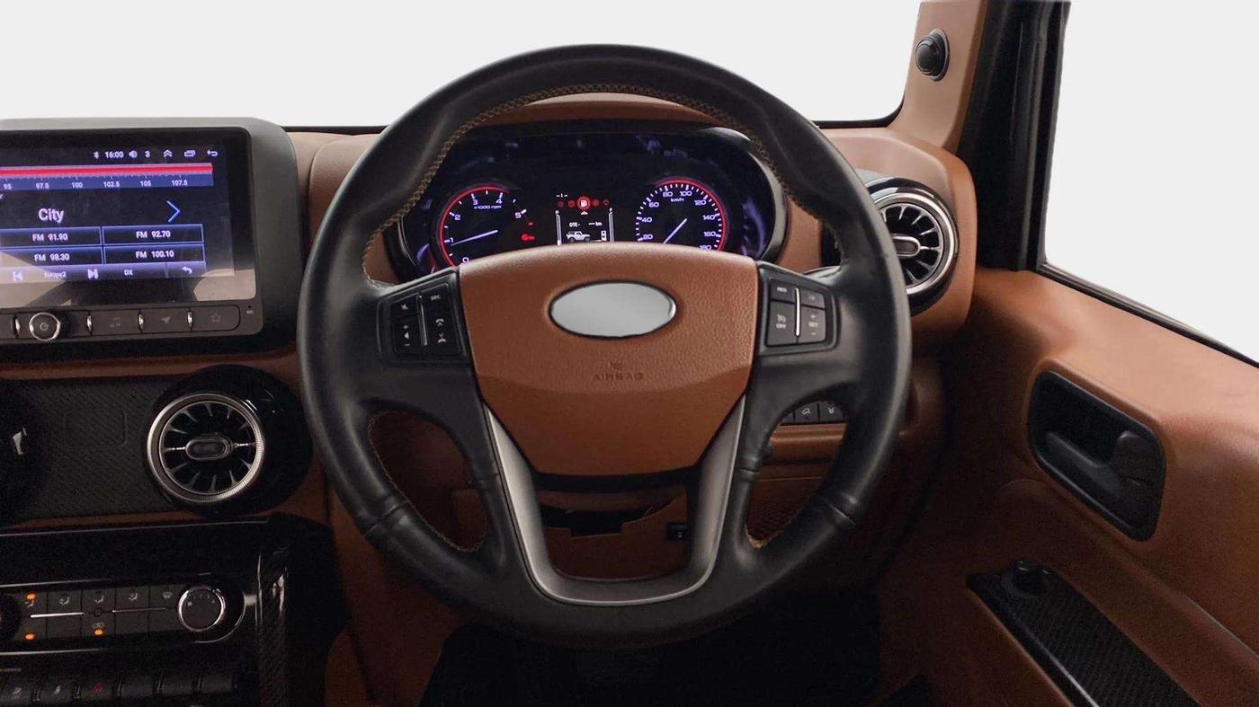 2022 Mahindra Thar LX  P 4WD AT CONVERTIBLE, Petrol, Automatic, 23,826 km, Steering Wheel Close Up
