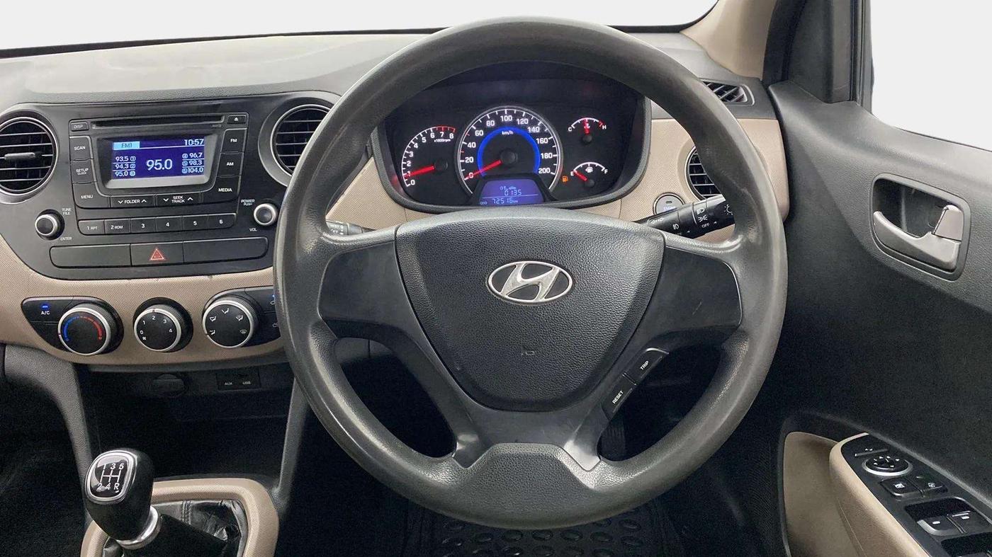 2014 Hyundai Grand i10 SPORTZ 1.2 KAPPA VTVT, Petrol, Manual, 72,560 km, Steering Wheel Close Up
