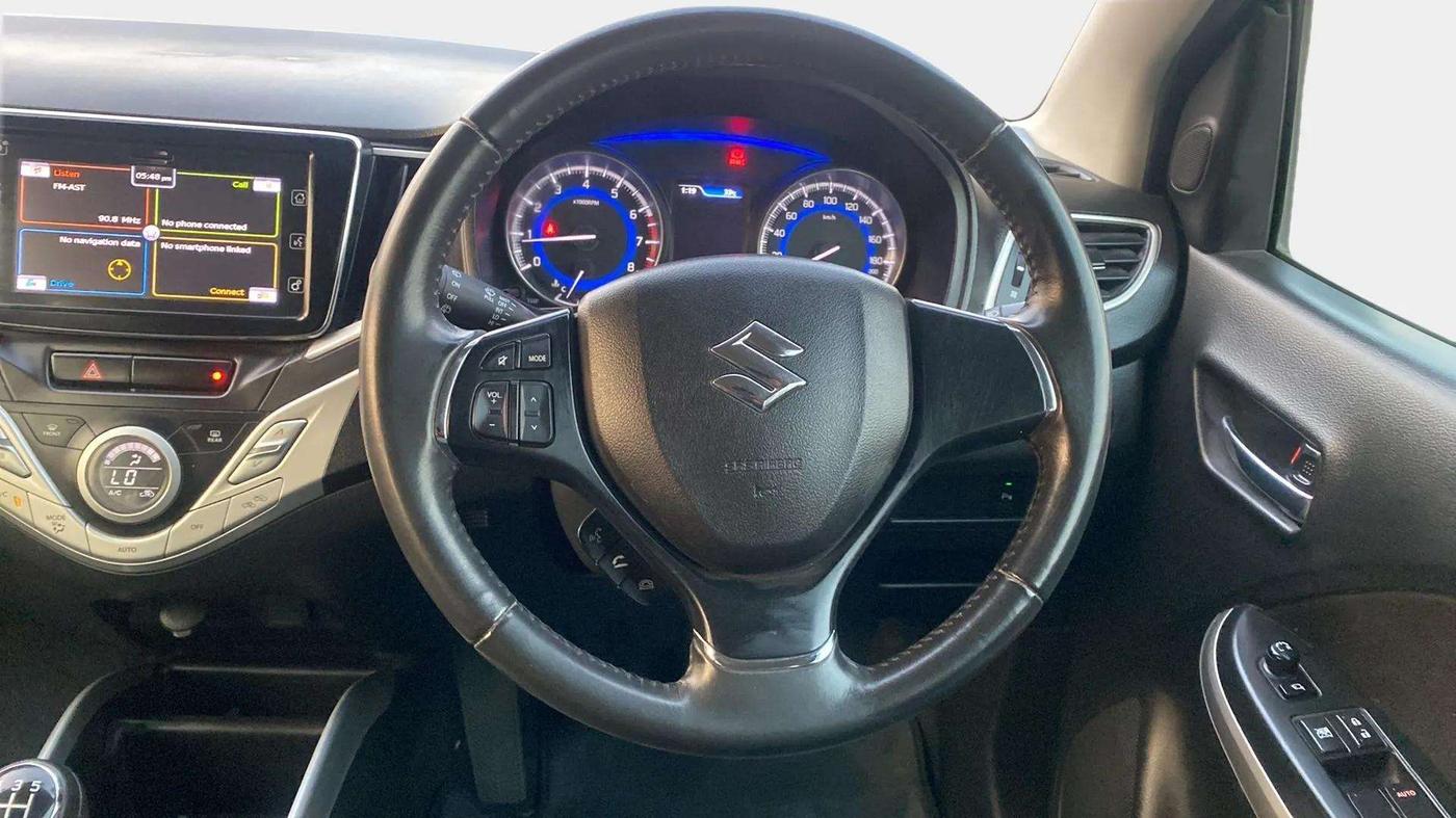 2016 Maruti Baleno ALPHA PETROL 1.2, Petrol, Manual, 50,880 km, Steering Wheel Close Up