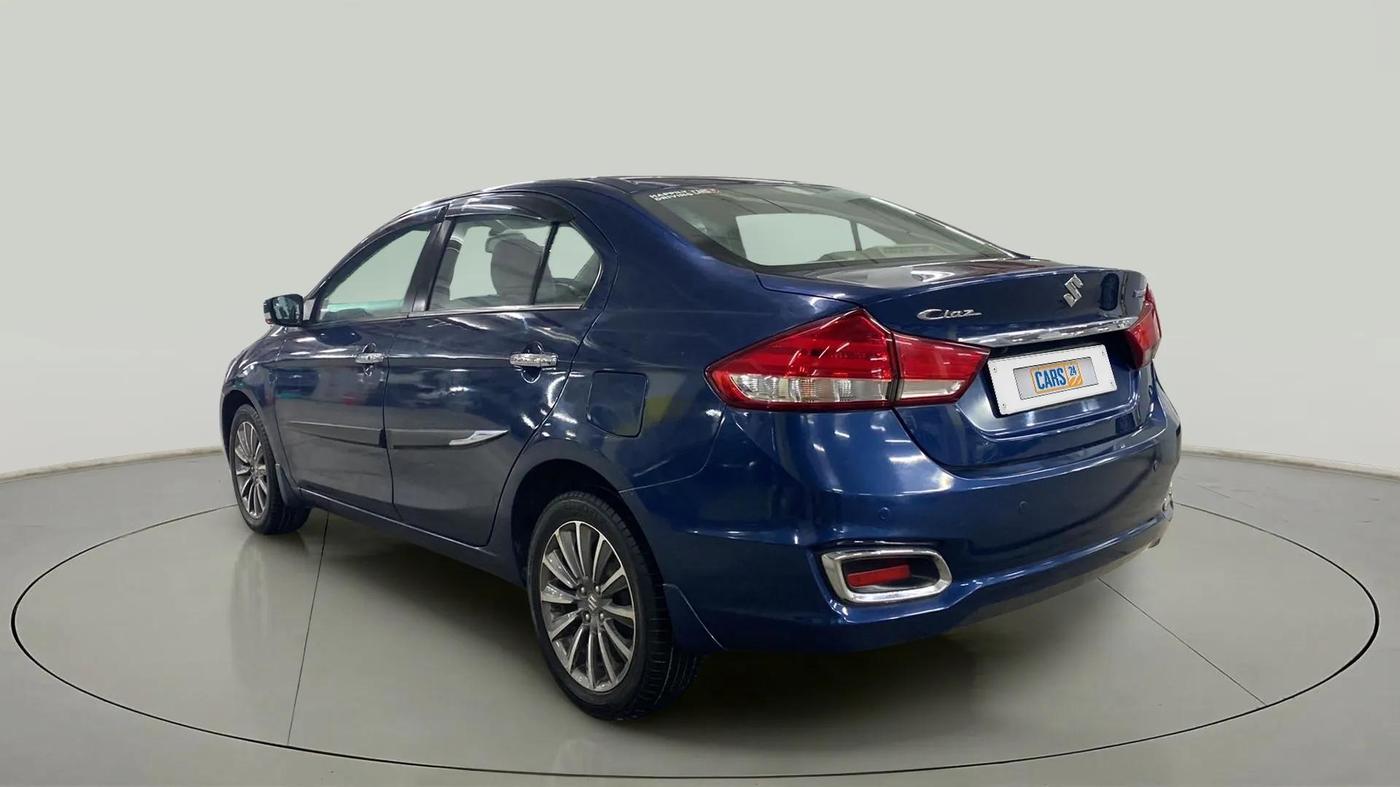 2019 Maruti Ciaz ALPHA  AT 1.5 SHVS PETROL, Petrol, Automatic, 99,521 km, Left Back Diagonal